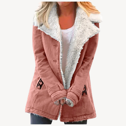 Doudoune femme doublée polaire chaude