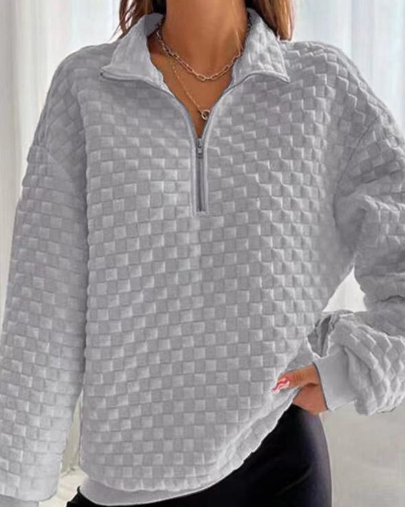 Pull d'hiver Femme Chic Moderne Zippé
