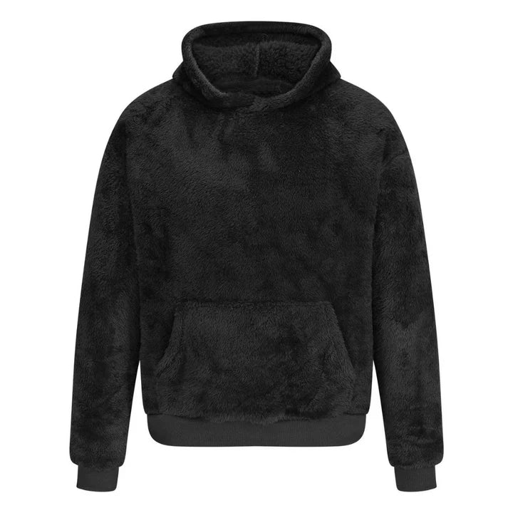 Pull en peluche doux à capuche