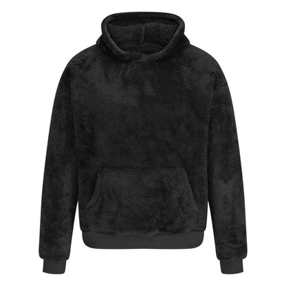 Pull en peluche doux à capuche