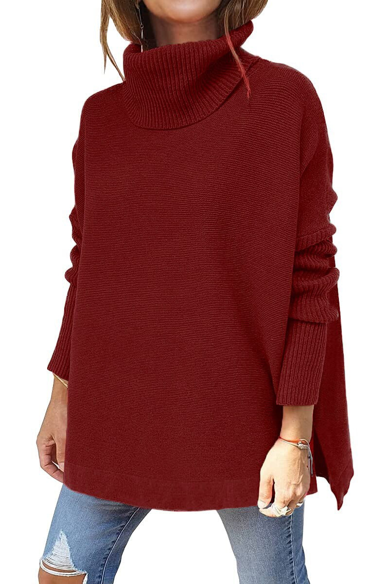 Pull pour femme Col roulé Confortable Automne