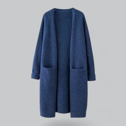 Gilet tricoté ouvert devant chaud