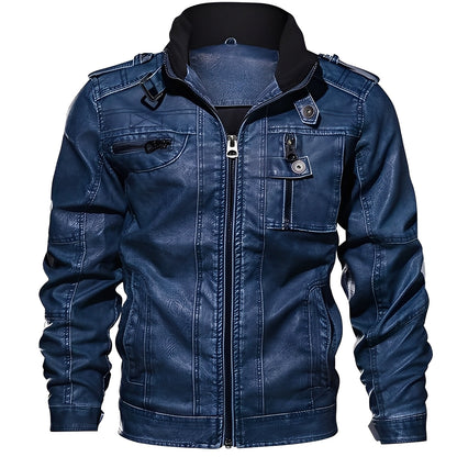 Veste en cuir élégante pour homme