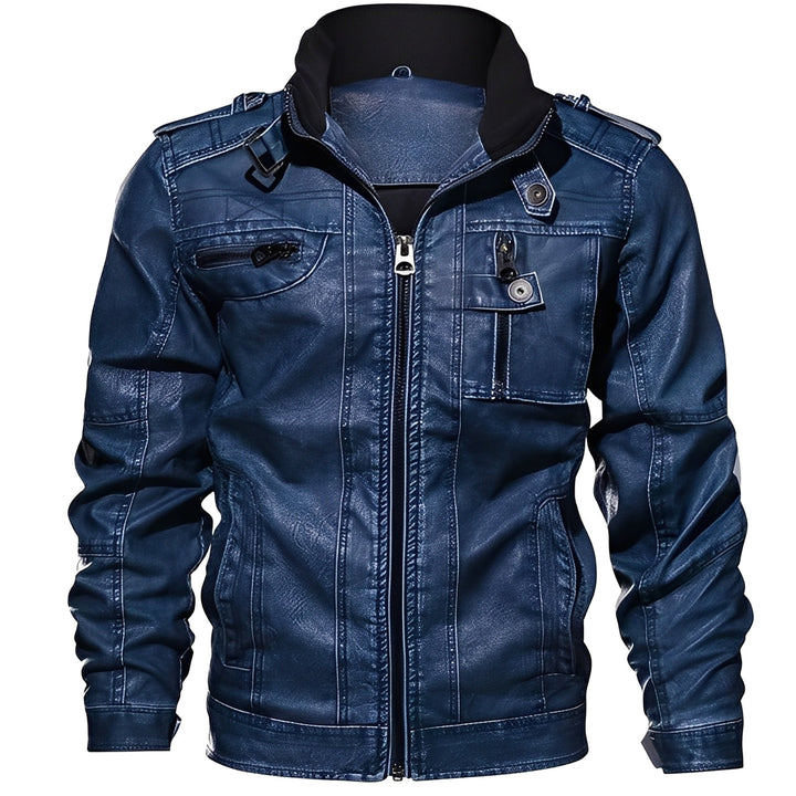 Veste en cuir élégante pour homme