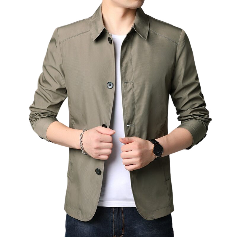 Herrenjacke Bequem Windfest Outdoor - IdealeKleiden