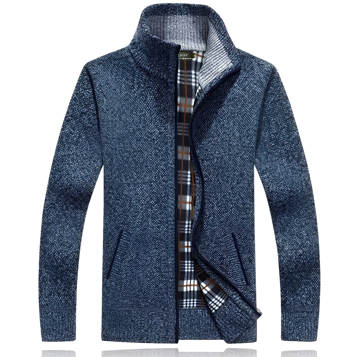 Cardigan élégant en polaire douce pour homme