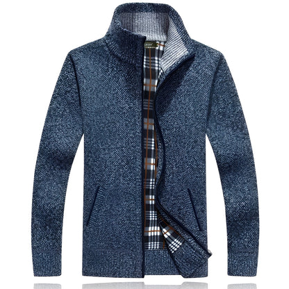 Cardigan élégant en polaire douce pour homme