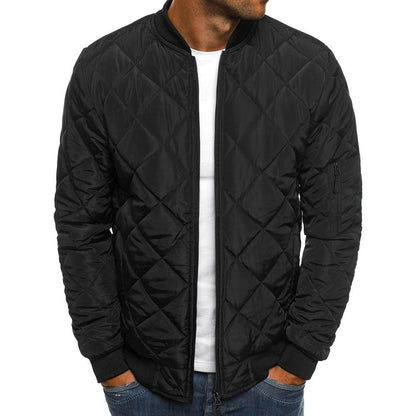 Blouson bombardier moderne léger en coton pour homme