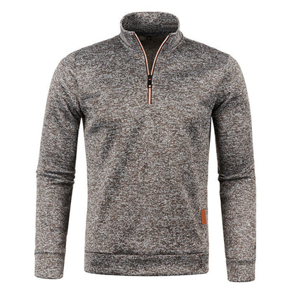 Pull tricoté doux pour femme avec col polo