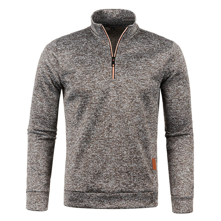 Pull tricoté doux pour femme avec col polo