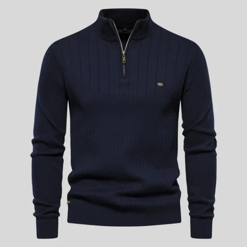 Pull Homme Classique Demi-Zip