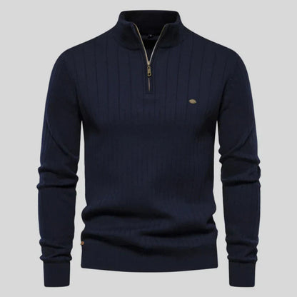 Pull Homme Classique Demi-Zip