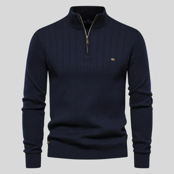 Pull Homme Classique Demi-Zip