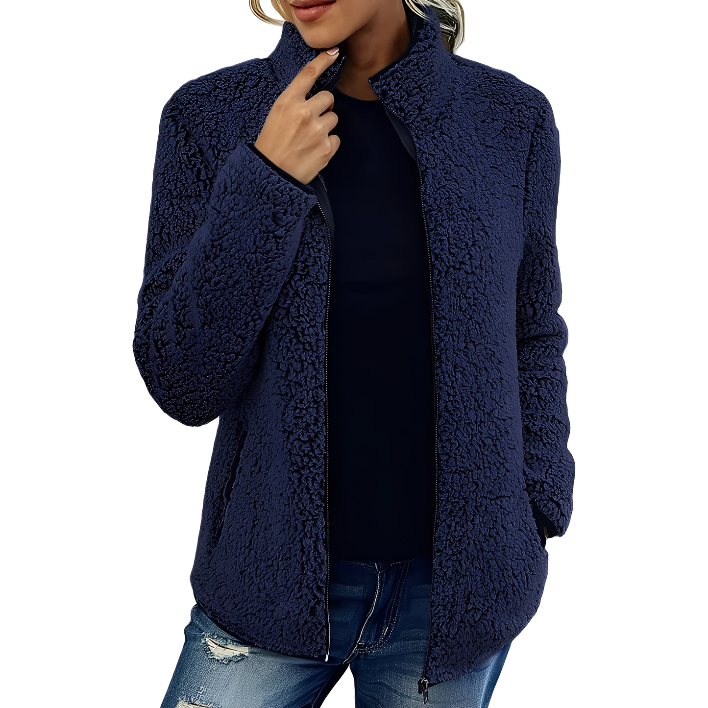 Veste polaire moderne pour femme, chaude et élégante
