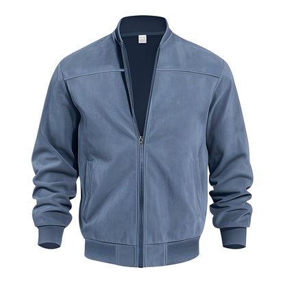 Blouson en cuir homme élégant en daim