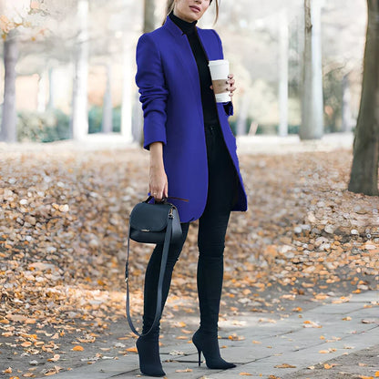 Blazer en coton coloré, décontracté chic pour femme