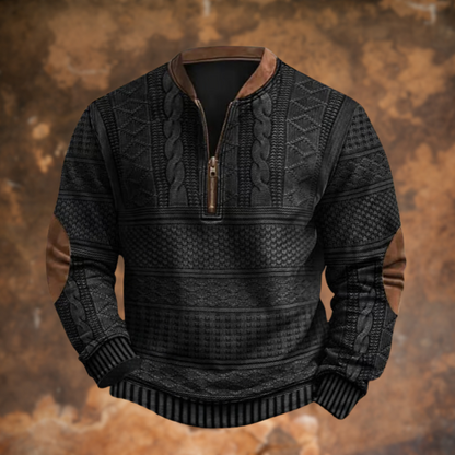 Veste d'hiver homme classique doublée fourrure noire