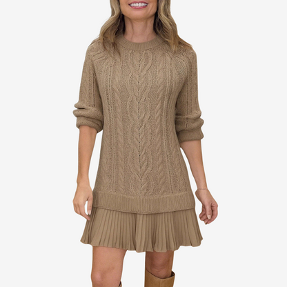 Robe pull douce femme élégante