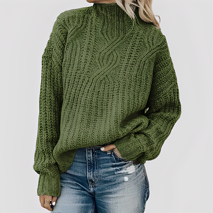 Pull doux pour femme, design tricoté élégant
