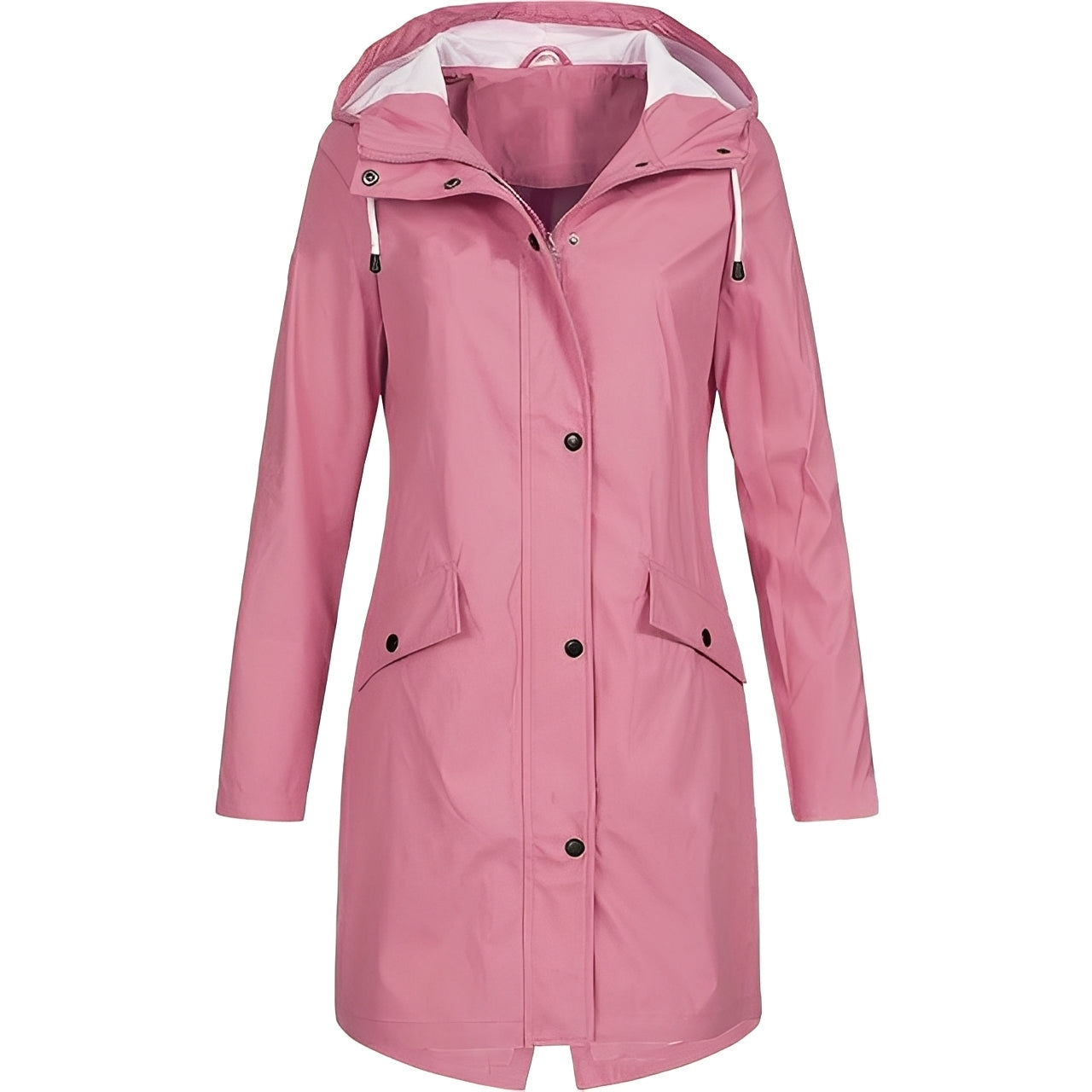 Manteau long pratique pour femme, résistant à l'eau