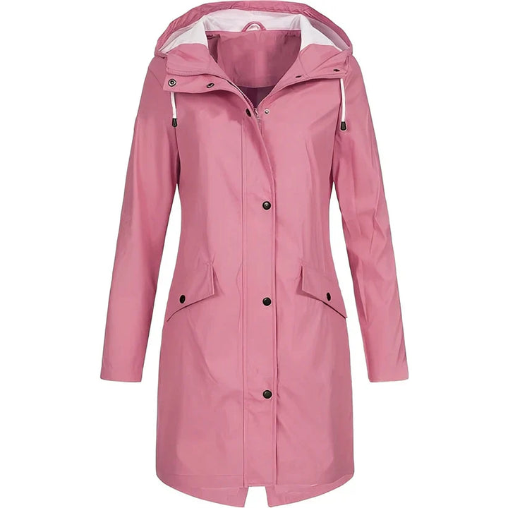Manteau imperméable long et polyvalent pour femme