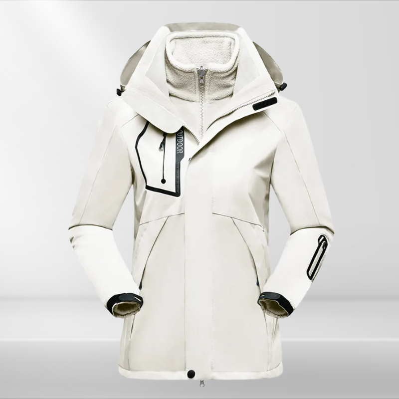 Veste 3 en 1 pratique pour femme tout temps