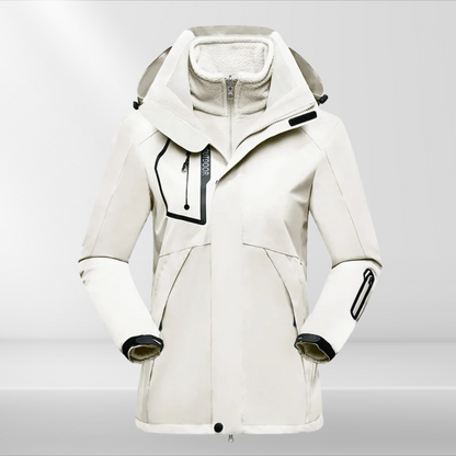 Veste 3 en 1 pratique pour femme tout temps