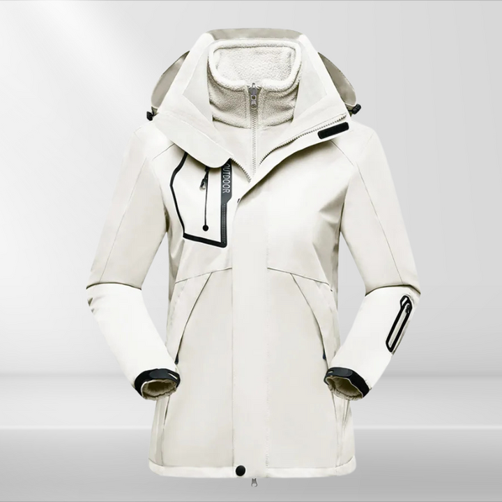 Veste 3 en 1 pratique pour femme tout temps