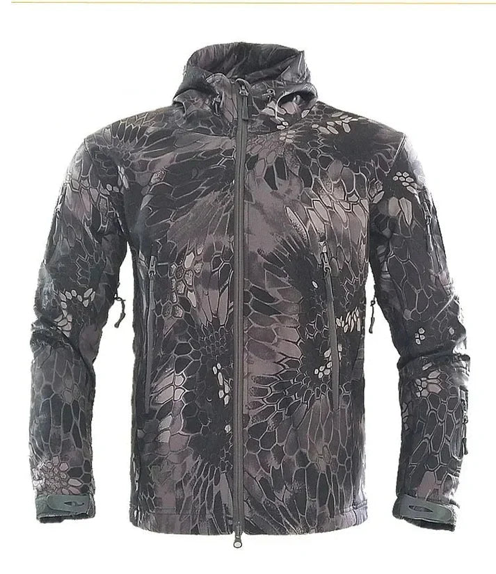 Veste d'hiver chaude avec capuche imperméable