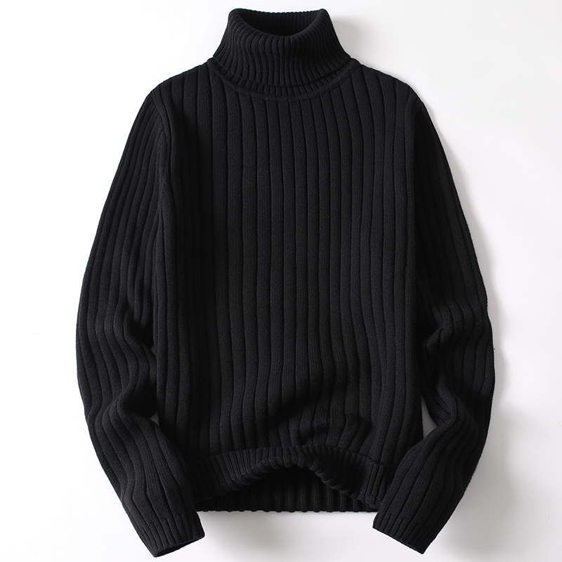 Pull roulé doux Manches longues Chaud Confortable