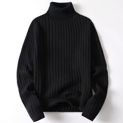 Pull roulé doux Manches longues Chaud Confortable