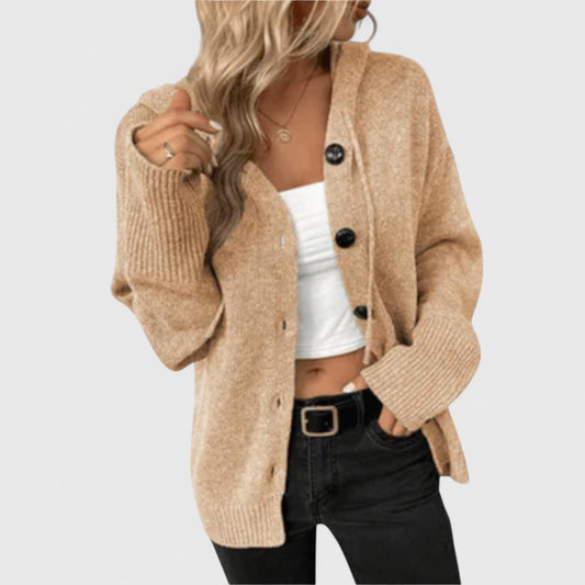 Eleganter Cardigan Damen Klassisch Knöpfe - IdealeKleiden