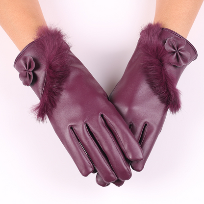 Gants en cuir élégants pour femme