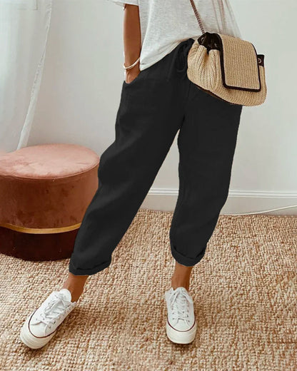 Helga | Pantalon en lin élégant été