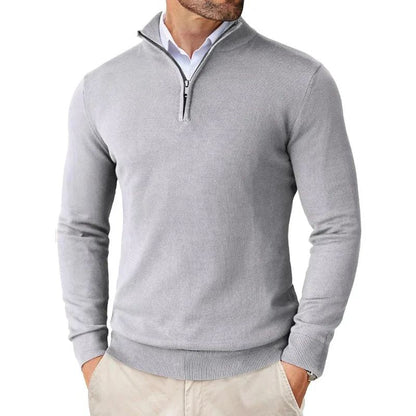 Pull pour homme moderne sweat demi-zip