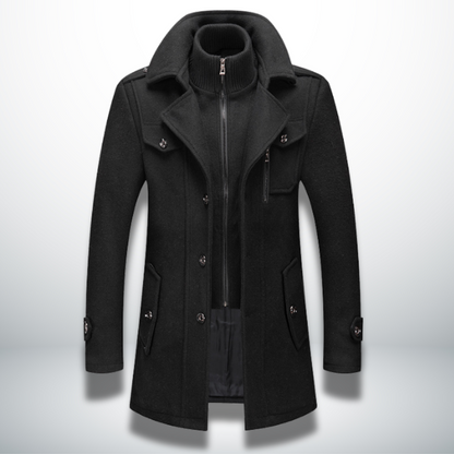 Manteau homme moderne fermeture boutonnée