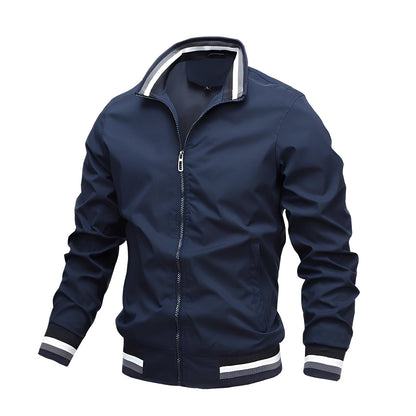 Blouson aviateur rayé homme stylé