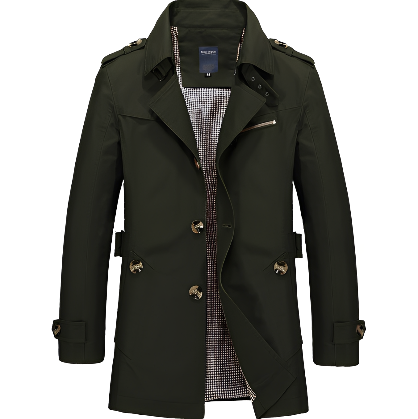 Trench-coat coupe-vent élégant pour homme