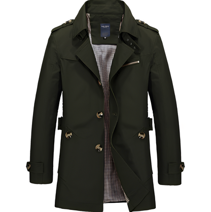 Trench-coat coupe-vent élégant pour homme