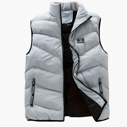 Gilet pratique pour homme fermeture éclair décontracté