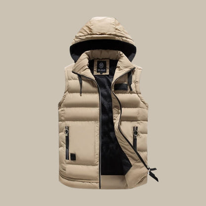 Gilet homme stylé Veste chaude à capuche