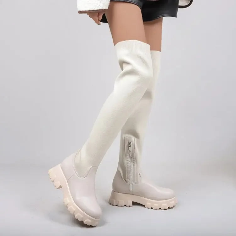 Chaussettes montantes stylées City Chic