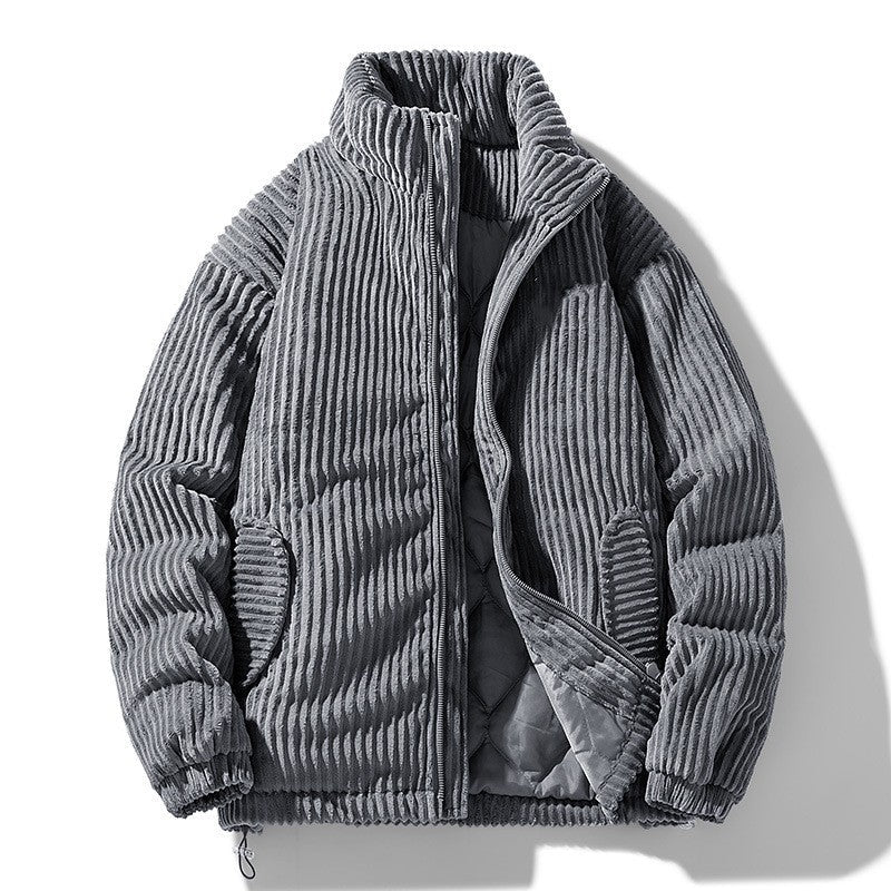 Veste élégante unisexe en velours côtelé Douce et confortable