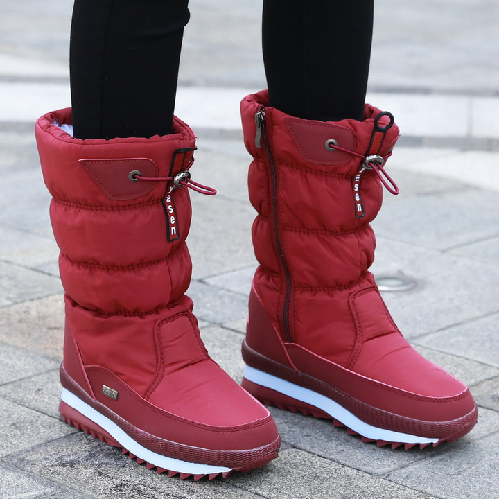 Bottes d'hiver chaudes et confortables pour femme