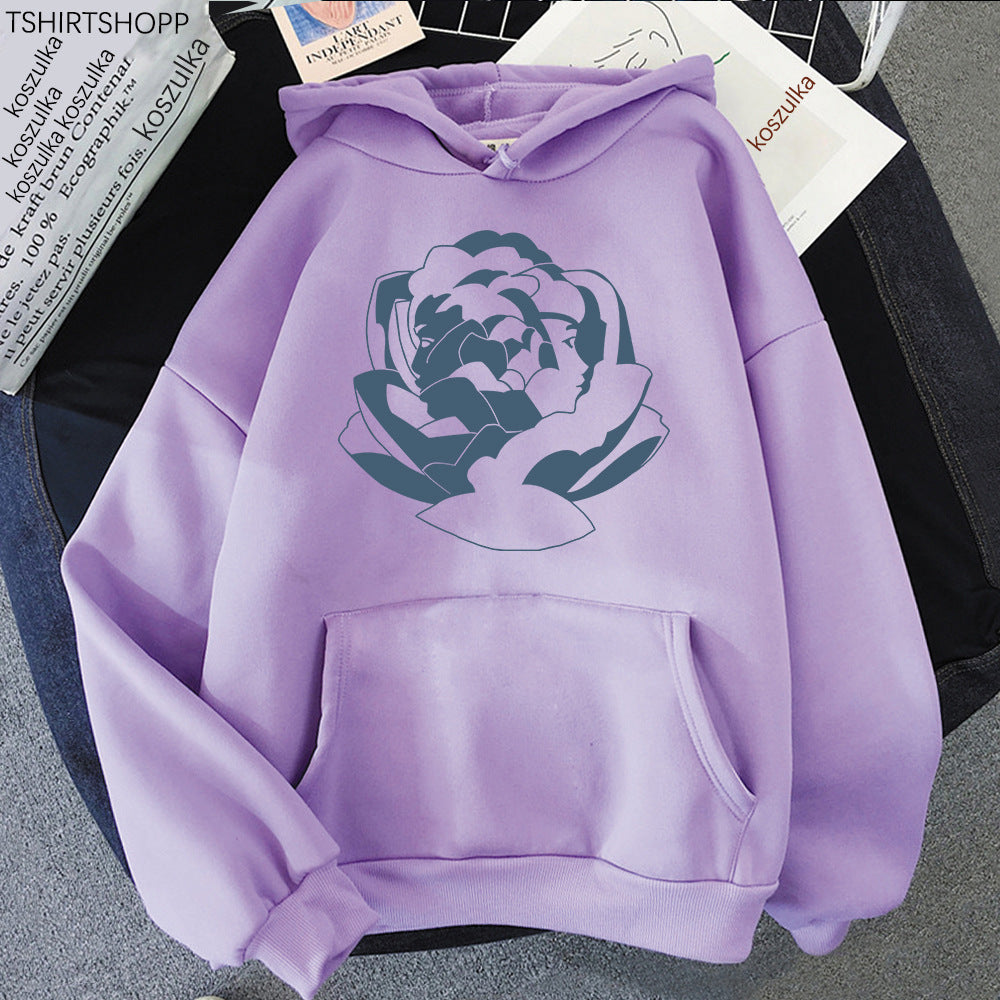 Grands sweats à capuche doux en coton imprimé graphique tendance
