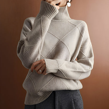 Pull col roulé femme douillet