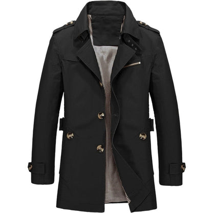 Trench-coat classique élégant pour homme