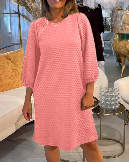 Robe élégante femme unie classique