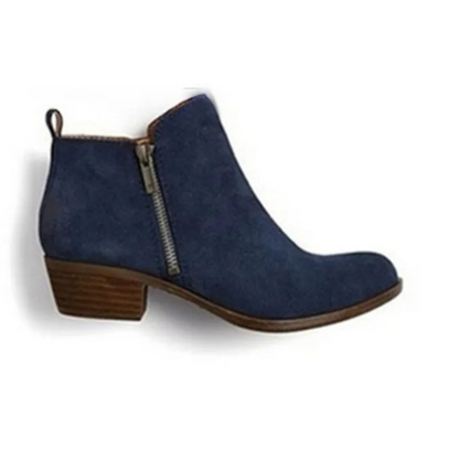 Bottines confortables Petit talon Aspect daim