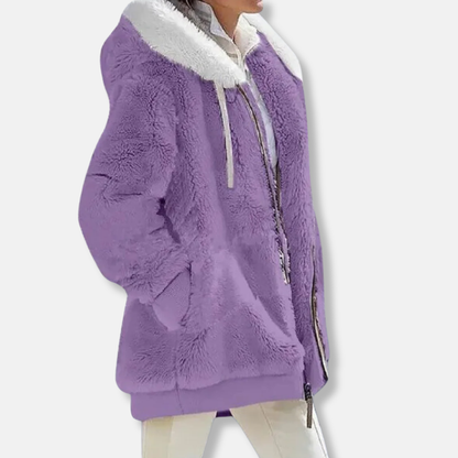 Veste polaire oversize chaude à capuche